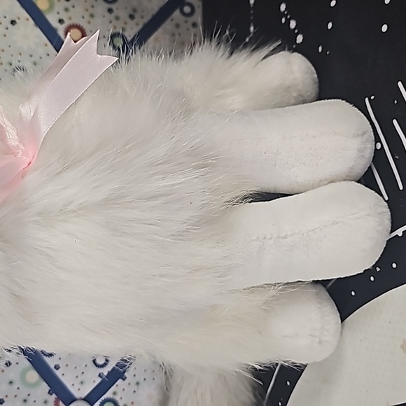 Plush stuffed white blue eyed siamese realistic cat 12 inches sitting - Picture 4 of 7